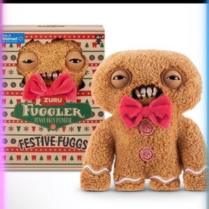 Zuru Fuggler Festive Fuggs Stuffed Animal - Brown and Red